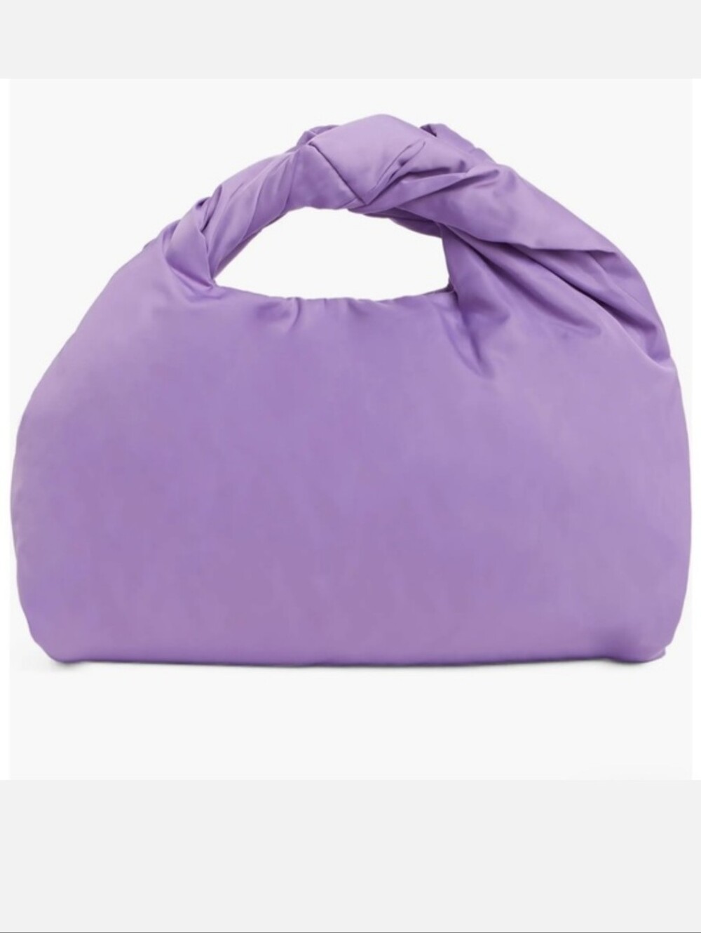 A.L.C. PALOMA TWISTED HANDLE SILKY SLOUCHY LILAC SATIN HOBO HAND BAG